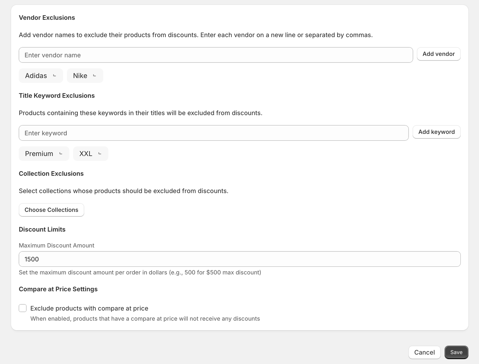 Growth Suite Discount Rules
